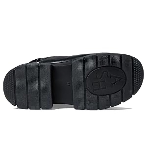 Black Chunky Platform Slingback Sandals - Women's - Picture 4 of 4